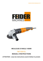 FEIDER Machines FM1125A-CL Manuel D'instructions