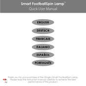 GINGKO Smart FootballSpin Lamp Manuel D'instructions