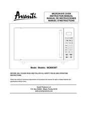 Avanti MO8003BT Manuel D'instructions