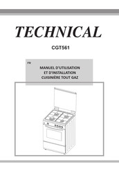 Technical CGT56/1 Manuel D'utilisation Et D'installation