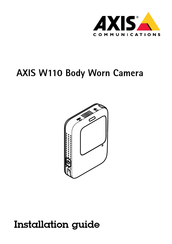 Axis W110 Guide D'installation