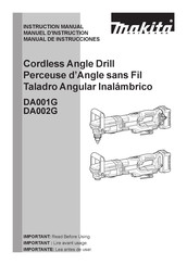 Makita DA002G Manuel D'instructions