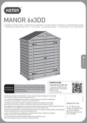 Keter MANOR 6x3DD Consignes De Montage