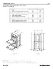 KitchenAid KOED527P Guide De Dimensions