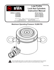 BVA Hydraulics HLNF6002 Manuel D'instructions