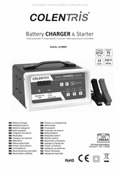 Colentris Charger & Starter Mode D'emploi Origine