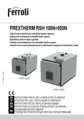 Ferroli PREXTHERM RSH 200N Instructions D'utilisation, D'installation Et De Montage