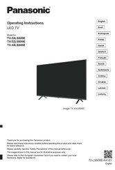 Panasonic TX-24LS500E Mode D'emploi