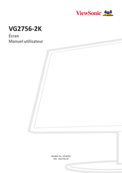 ViewSonic VG2756-2K Manuel Utilisateur