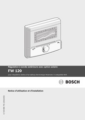 Bosch FW 120 Notice D'utilisation Et D'installation