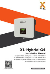 SolaX Power X1-Hybrid-6.0-M Manuel D'installation