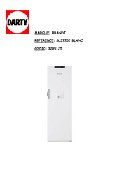 Brandt SL37752 Guide D'installation & D'utilisation