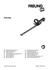 Freund FHA 690 Notice Originale