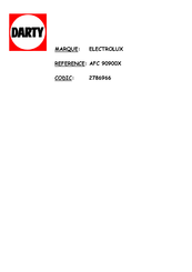 Electrolux Arthur martin AFC 90900 Notice D'utilisation