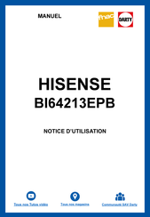 Hisense BI64213EPB Notice D'utilisation