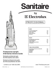 Electrolux Professional Sanitaire 9100 Serie Manuel D'utilisation