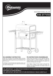 Outsunny 846-077V00 Instructions D'assemblage