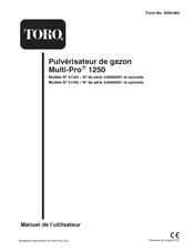 Toro 41163 Manuel De L'utilisateur