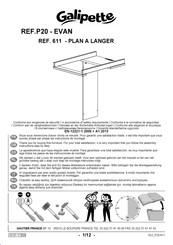 Galipette EVAN 611 Instructions De Service