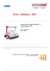 BWT D300 plus Guide De Mise En Marche