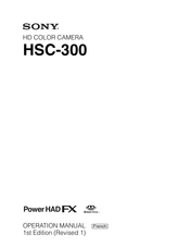 Sony HSC-300 Manuel D'utilisation