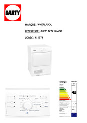 Whirlpool AMW 8279 Guide De Consultation Rapide