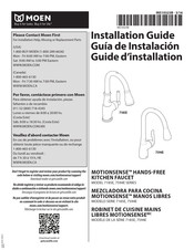 Moen MOTIONSENSE 7594E Série Guide D'installation