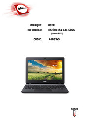 Acer Aspire ES 11 Manuel D'utilisation