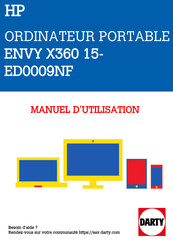 HP ENVY X360 15-ED0009NF Manuel De L'utilisateur