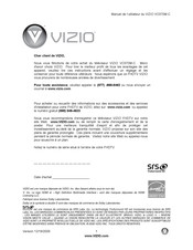 Vizio VO370M-C Manuel De L'utilisateur