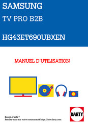 Samsung HG43ET690UBXEN Guide D'installation