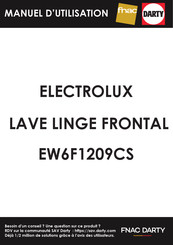 Electrolux EW6F1209CS Notice D'utilisation