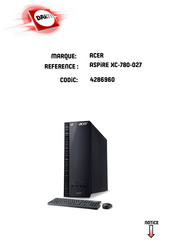 Acer ASPIRE XC-780-027 Manuel D'utilisation