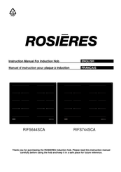 ROSIERES RIFS744SCA Manuel D'instructions