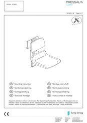 Pressalit Care R7455 Notice De Montage