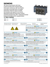 Siemens 3KF5 F Serie Notice D'utilisation