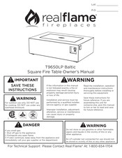 RealFlame Baltic T9650LP Manuel Du Propriétaire