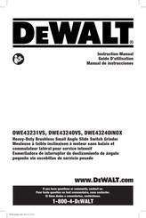 DeWalt DWE43240VS Guide D'utilisation