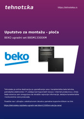 Beko BBSM13300XM Instructions D'installation