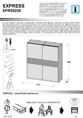 Forte EXPRESS EPRS923E Notice De Montage