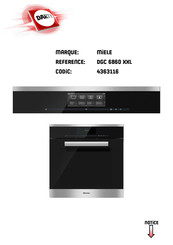 Miele DGC 6860 XXL Mode D'emploi Et Instructions De Montage