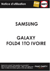 Samsung GALAXY FOLD4 Mode D'emploi