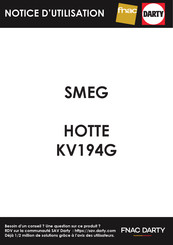 Smeg KV194G Livret D'instructions