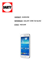 Samsung GALAXY CORE 4G Mode D'emploi