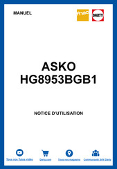 Asko HG9ABE1A Notice D'utilisation