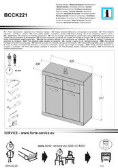 Forte BCCK221 Notice De Montage