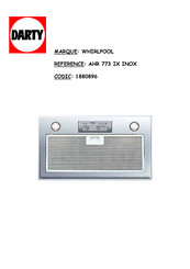 Whirlpool AHR 773 IX INOX Mode D'emploi
