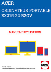 Acer EX215-22-R3GV Manuel D'utilisation