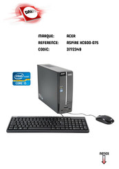 Acer ASPIRE XC600-075 Manuel D'utilisation