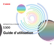 Canon S300 Guide D'utilisation